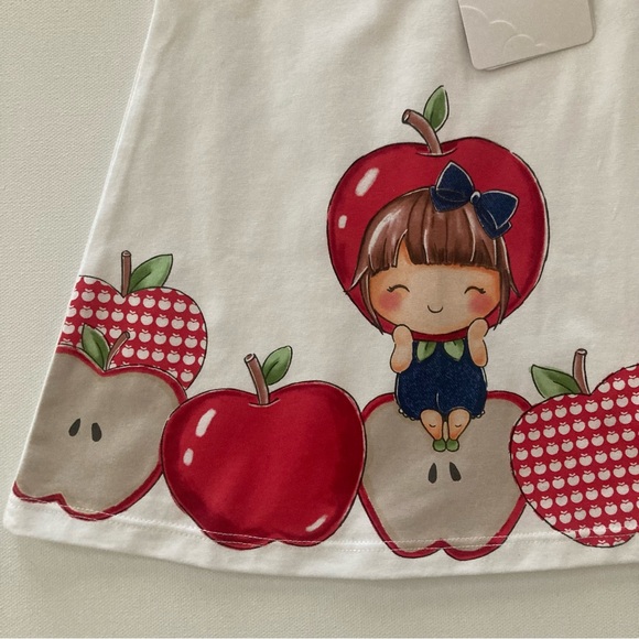 Mayoral Baby Girl 6-9 Months Apple Dress Spring Summer - Picture 6 of 6
